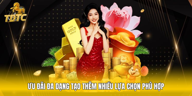 Ưu đãi đa dạng tạo thêm nhiều lựa chọn phù hợp